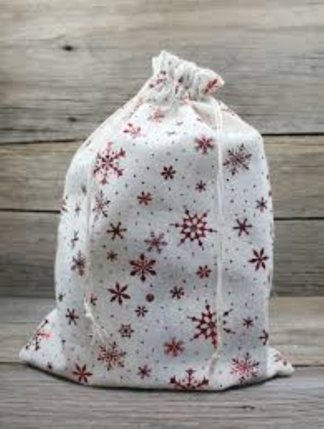 TC-16-94-3 SNOWFLAKE DESIGN POUCH RED 10.5X14CM